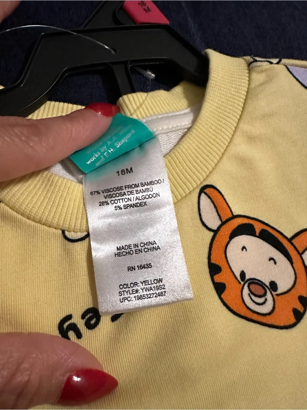 Disney Yellow Winnie the Pooh Baby Boy 2 Piece French Terry Short Set